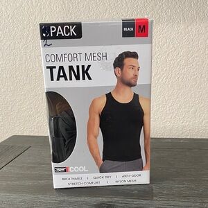 32 Degrees Men's Black Mesh Tank Top 2-Pack Open package!